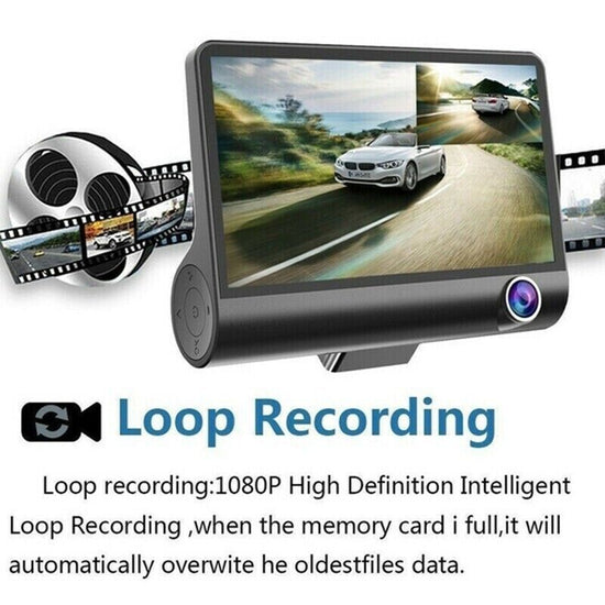 TriGuard™ 3-Channel Dash Cam System 🚗🎥