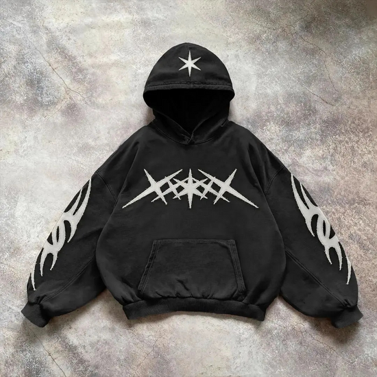 Midnight Rebel Y2K Hoodie 🖤